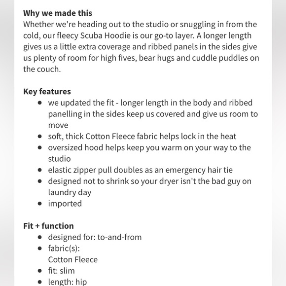 RARE 🦄 Lululemon Scuba Zippered Sweatshirt Cotton Fleece Hoodie Earl Grey Zest - Picture 6 of 13